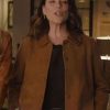 Buy Neve Campbell Scream 7 Premiere Brown Suede Jacket