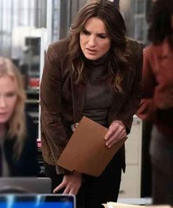 Shop Olivia Benson Law and Order SVU S27 Brown Blazer