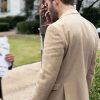 Shop Paul Campano Will Trent S04 Beige Blazer