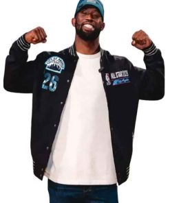 Shop Siya Kolisi NBA All Star Black Varsity Jacket