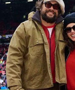 Shop Soccer Date 2026 Jason Momoa Green Jacket