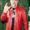 Shop Super Bowl Flavortown Tailgate Guy Fieri Red Leather Jacket