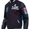 Buy Super Bowl LX 2026 Black Varsity Jacket