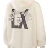 Shop Erin Andrews Super Bowl LX 2026 Off White Hoodie