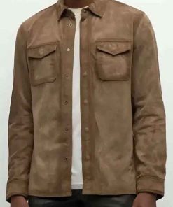 Buy The Voice Carson Daly 2026 Brown Suede Leather Jacket