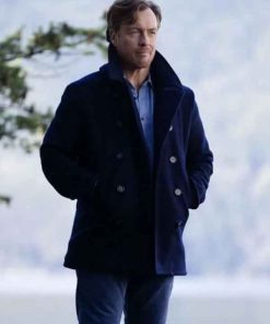 Shop Toby Stephens Percy Jackson and the Olympians Blue Peacoat