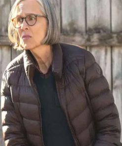 Shop Buy Trudy Platt Chicago PD Brown Puffer Jacket