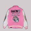Shop Women Pink Varsity Jacket