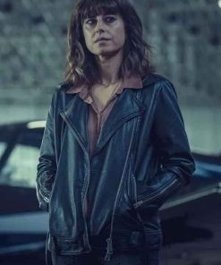 Buy Zahra Ahmadi Betrayal 2026 Mehreen Askari Black Leather Jacket