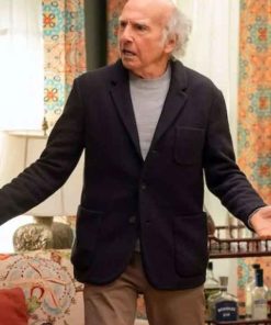 Shop Larry David TV Series Curb Your Enthusiasm Black Wool Blazer