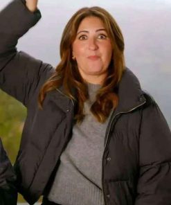 Shop D’Arcy Carden Wild Vacation Rentals Grey Jacket