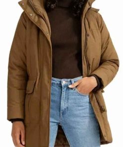 Shop Erin Napier Home Town Brown Hooded Jacket