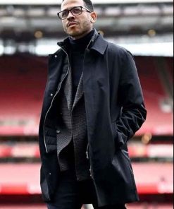 Shop Coach Liam Rosenior Black Coat