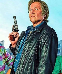 Shop François Damiens Police Flash 80 Black Jacket