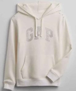 Buy GAP Rhinestone White Pullover Hoodie