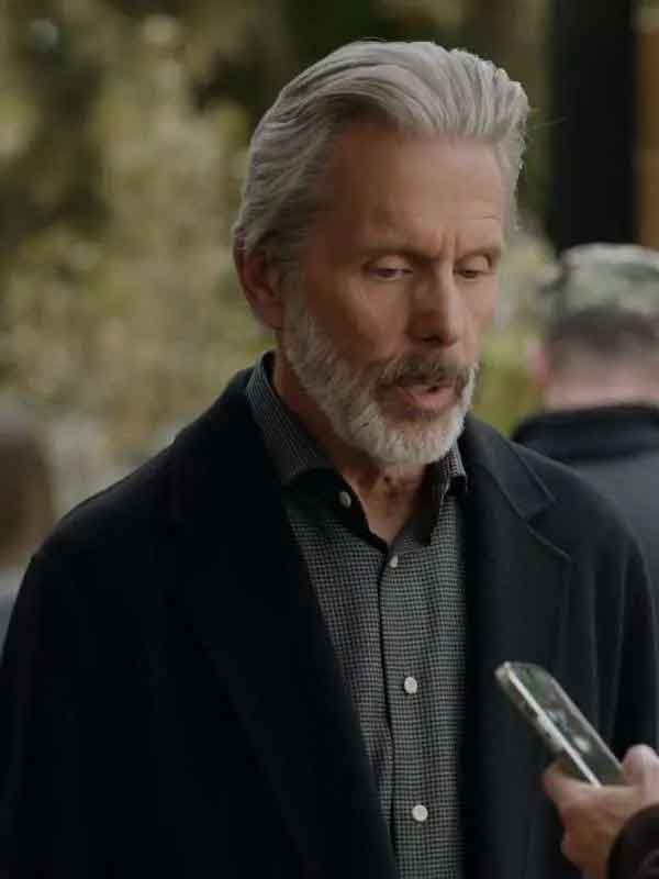 Shop Gary Cole NCIS S23 Alden Parker Black Wool Coat