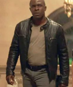 Shop Gbenga Akinnagbe Starbright Leather Jacket