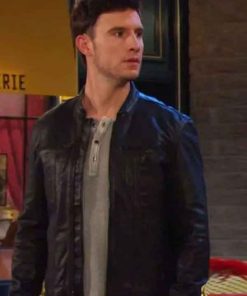 Shop Hank Northrop Days of Our Lives Black Leather Jacket