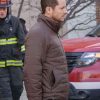 Shop Jesse Lee Soffer Chicago Med S11 Brown Puffer Jacket