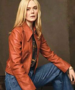 Buy Elle Fanning Margo’s Got Money Troubles Leather Jacket