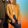 Shop Mary Steenburgen The Dink 2026 Brown Suede Blazer