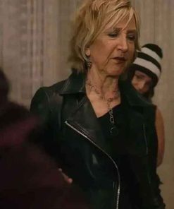Shop Lin Shaye Scared to Death Leather Jacket