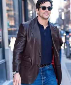 Buy NBC Studio 2026 Paul Anthony Kelly Leather Blazer