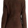 Shop Nikki Reynard CIA Brown Suede Blazer