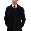 Shop Nic Dantes Law and Order SVU Black Peacoat