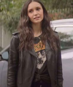Shop Parker McDermott The Out Laws Nina Dobrev Leather Jacket