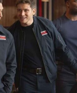 Shop Oliver Stark 9-1-1 Nashville Oliver Blue Bomber Jacket