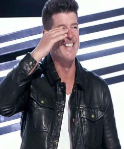 Shop Robin Thicke The Masked Singer US Leather Jacket