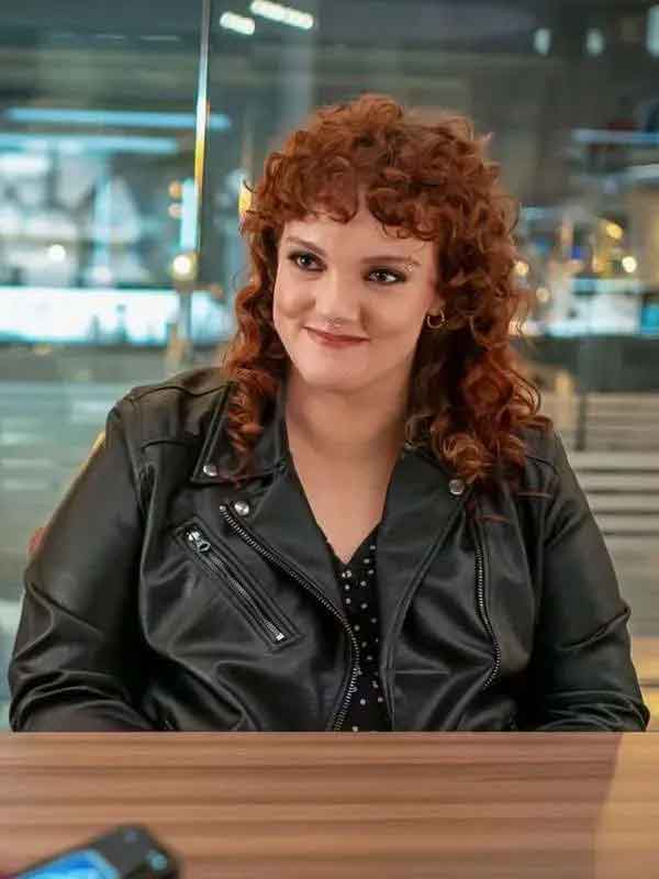 Shop Shannon Purser Watson S02 Black Leather Jacket