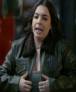 Buy Shrinking Isabella Gomez Leather Jacket