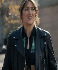 Buy Sunny Nights D’Arcy Carden Black Leather Jacket