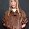 Buy Super Bowl Party Olivia Ponton Brown Jacket