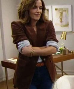 Shop The Bold and the Beautiful Rebecca Budig Brown Corduroy Blazer