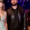Shop 2026 iHeartRadio Music Awards Travis Kelce Brown Leather Jacket