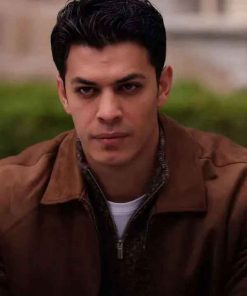 Shop Underground Hakan Çelebi Brown Leather Jacket