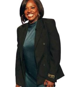 Shop Viola Davis The Kelly Clarkson Show Black Blazer