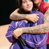 Shop Billie-Eilish-Music-Festival-Coachella-Purple-Track-Jacket