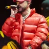 Buy Colombia-Show-Brick-by-Brick-Ryan-Castro-Red-Puffer-Jacket