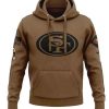 Buy San Francisco 49ers Salute to Service Brown Hoodie
