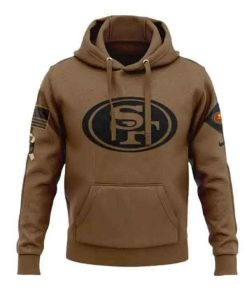 Buy San Francisco 49ers Salute to Service Brown Hoodie