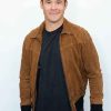 Buy Adam Devine Super Bowl Brown Suede Jacket