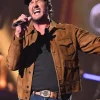 Buy Luke-Bryan-American-Idol-2026-Brown-Suede-Jacket