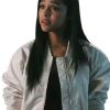 Shop Ash Santos Marshals 2026 Andrea Cruz White Bomber Jacket