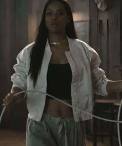 Buy Ash Santos Marshals Andrea Cruz White Bomber Jacket