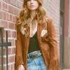 Buy Aya-Cash-Brown-Suede-Leather-Jacket