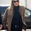 Buy Bella-Hadid-Milan-Fashion-Week-2026-Suede-Jacket